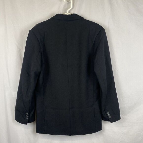 Topshop Double breasted black oversized blazer size 4 - Picture 3 of 14